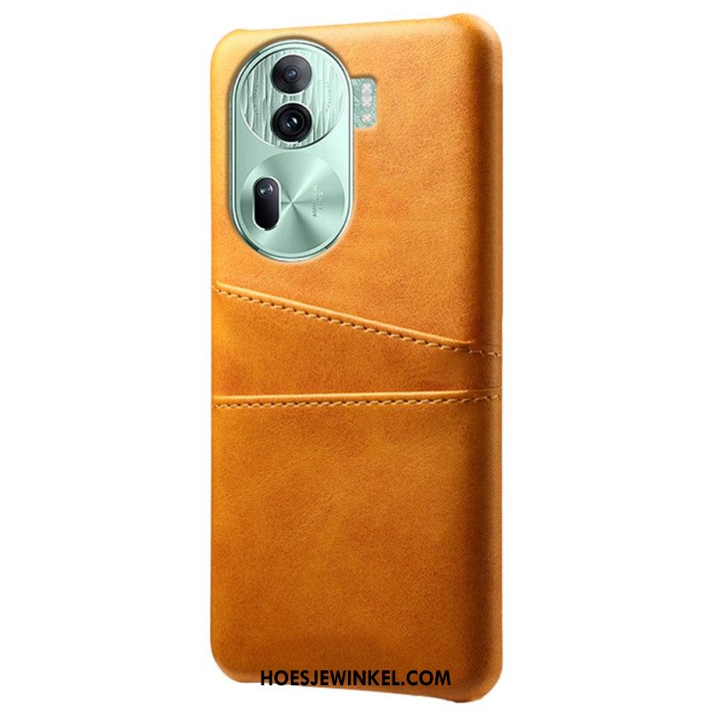 Cover Hoesje Oppo Reno 11 Pro 5g Telefoonhoesje Kaarthouder Met Leereffect