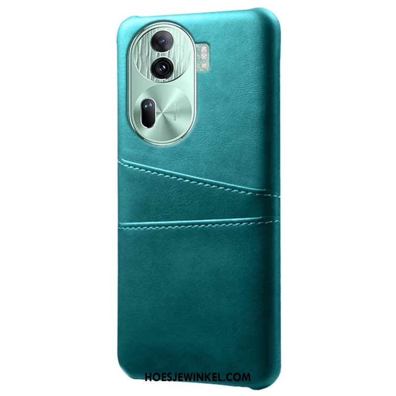 Cover Hoesje Oppo Reno 11 Pro 5g Telefoonhoesje Kaarthouder Met Leereffect