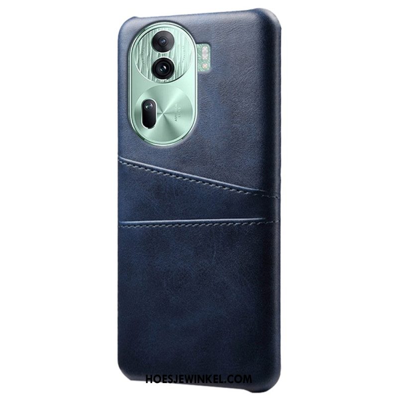 Cover Hoesje Oppo Reno 11 Pro 5g Telefoonhoesje Kaarthouder Met Leereffect