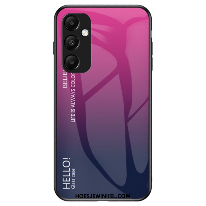 Cover Hoesje Samsung Galaxy A55 5g Telefoonhoesje Hallo Gehard Glas