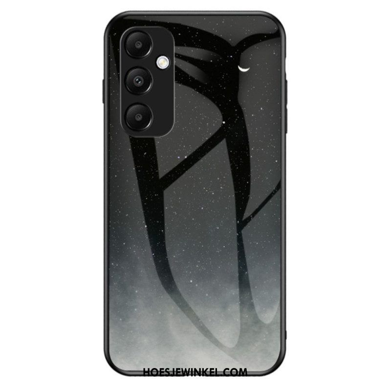 Cover Hoesje Samsung Galaxy A55 5g Telefoonhoesje Hemelgehard Glas