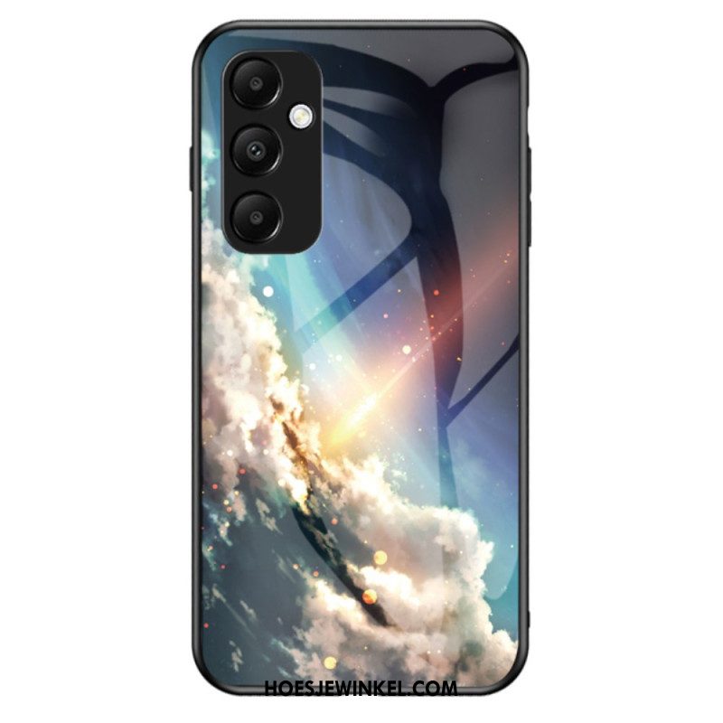 Cover Hoesje Samsung Galaxy A55 5g Telefoonhoesje Hemelgehard Glas