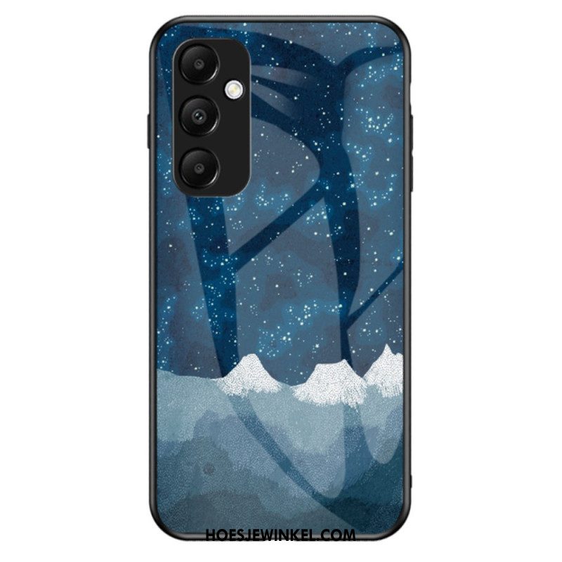 Cover Hoesje Samsung Galaxy A55 5g Telefoonhoesje Hemelgehard Glas