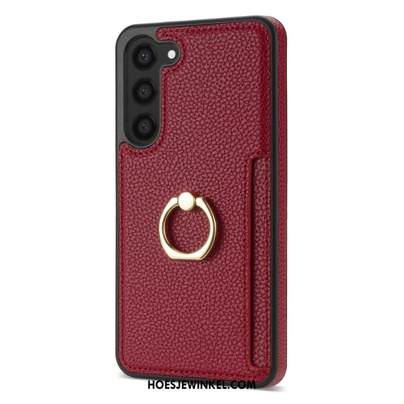 Cover Hoesje Samsung Galaxy S24 5g Telefoonhoesje Leren Stijl Met Kaarthouder En Standaard