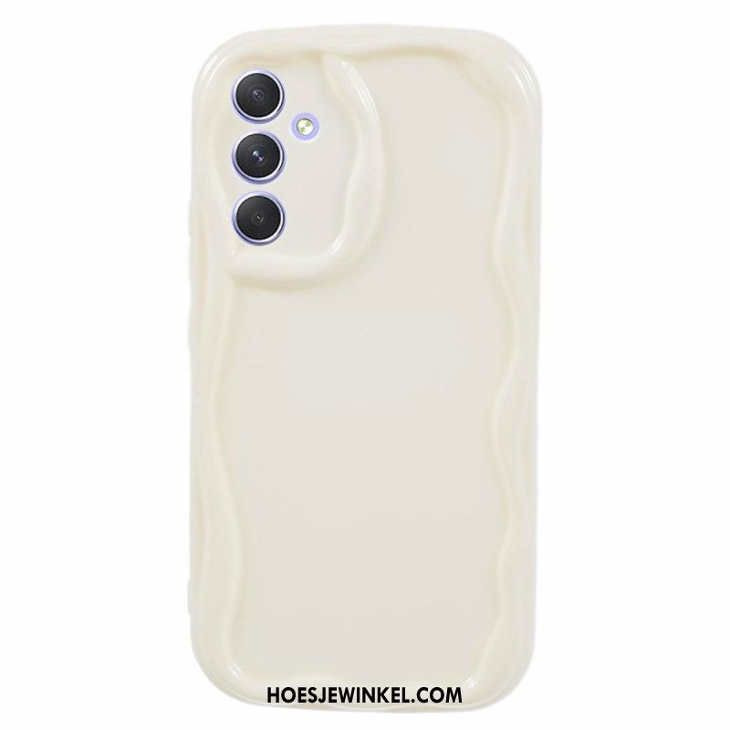 Cover Hoesje Samsung Galaxy S24 Plus 5g Telefoonhoesje Golvende Stijl