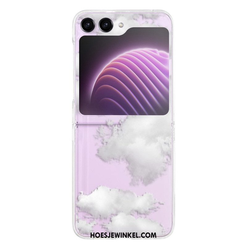 Cover Hoesje Samsung Galaxy Z Flip 5 Telefoonhoesje Transparante Hemel