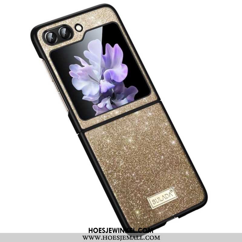 Cover Hoesje Samsung Galaxy Z Flip 6 Telefoonhoesje Sulada-glitter