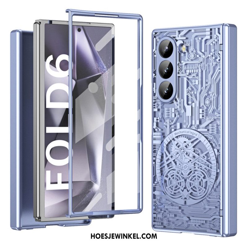 Cover Hoesje Samsung Galaxy Z Fold 6 Telefoonhoesje Mechanische Legend-serie