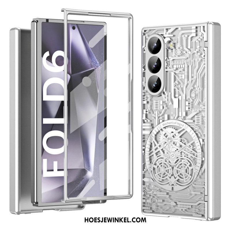 Cover Hoesje Samsung Galaxy Z Fold 6 Telefoonhoesje Mechanische Legend-serie