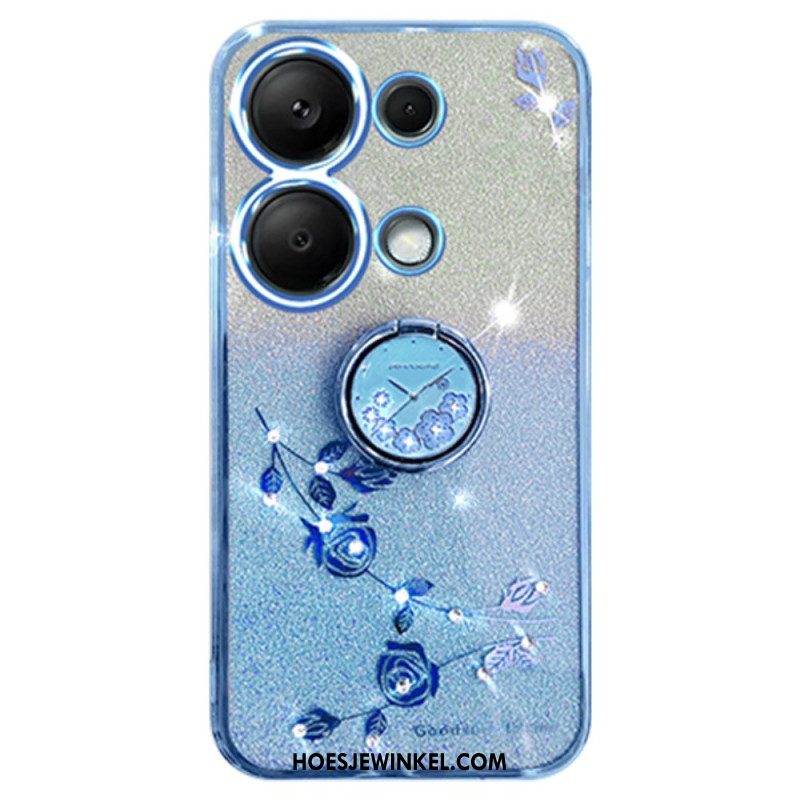 Cover Hoesje Xiaomi Redmi Note 13 5g Telefoonhoesje Kadem Glitter- En Strasssteun