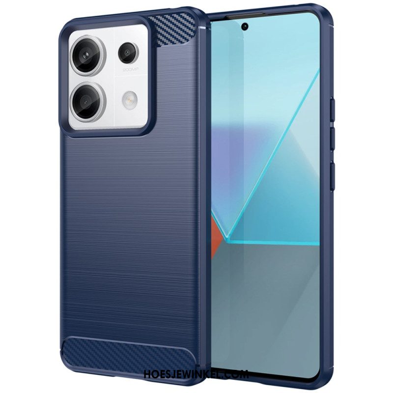 Cover Hoesje Xiaomi Redmi Note 13 Pro 5g Telefoonhoesje Koolstofvezeltextuur