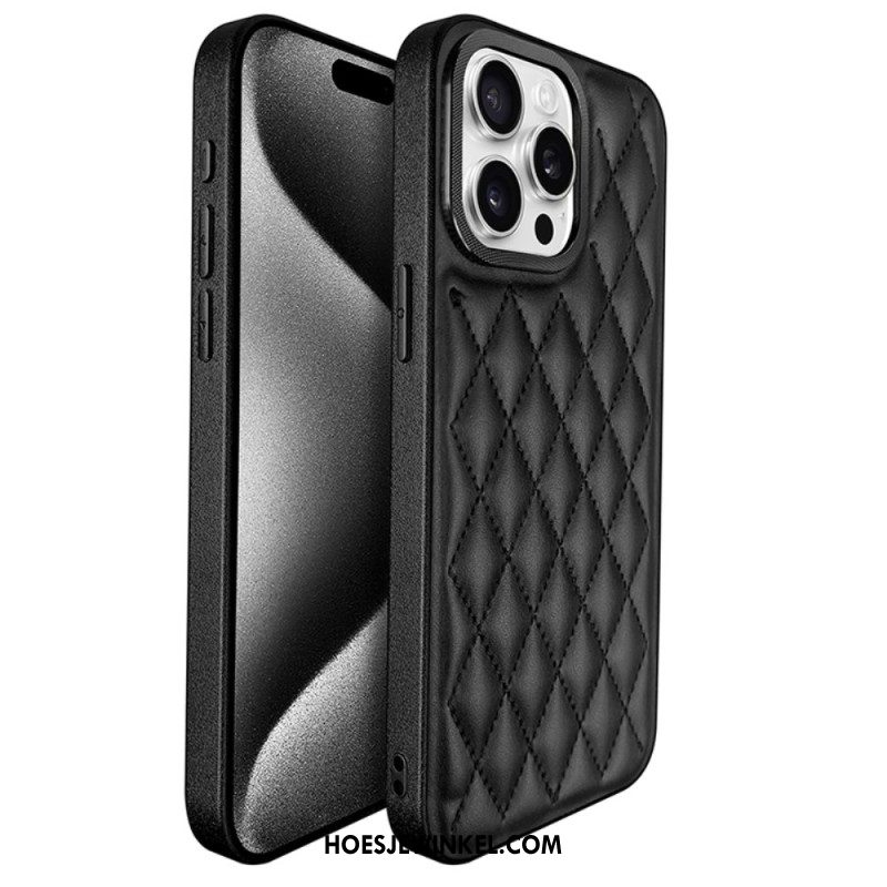 Cover Hoesje iPhone 16 Pro Telefoonhoesje Gewatteerd Kst Design