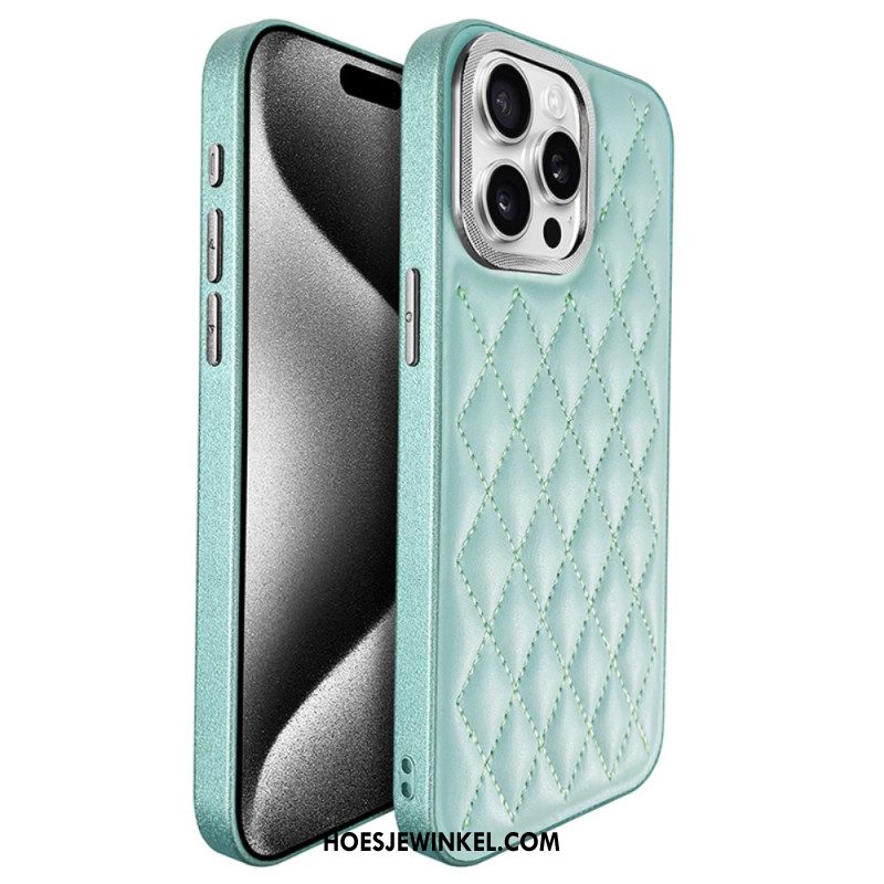 Cover Hoesje iPhone 16 Pro Telefoonhoesje Gewatteerd Kst Design