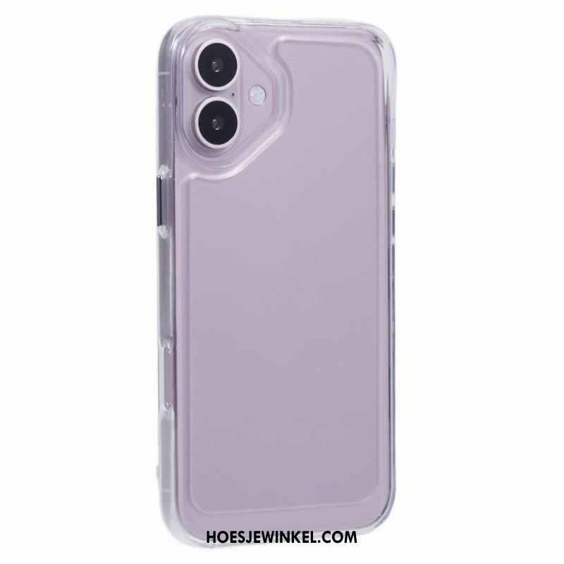 Cover Hoesje iPhone 16 Telefoonhoesje Hybride Transparant