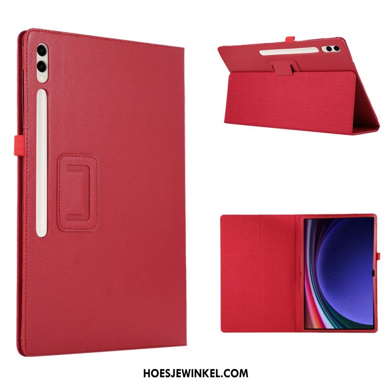 Cover Samsung Galaxy Tab S9 Ultra Litchi-leerstijl