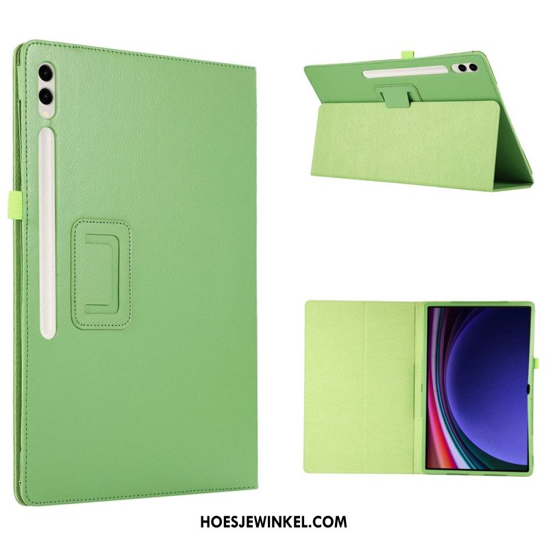 Cover Samsung Galaxy Tab S9 Ultra Litchi-leerstijl