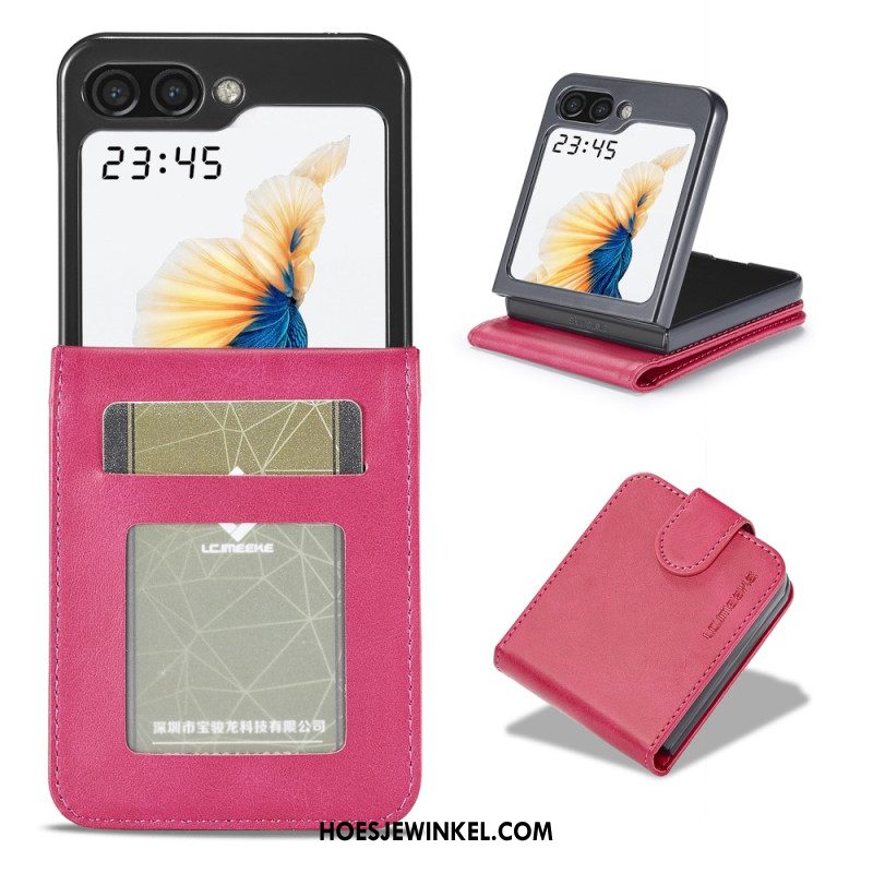 Cover Samsung Galaxy Z Flip 5 Imitatieleer Lc.imeeke Bescherming Hoesje