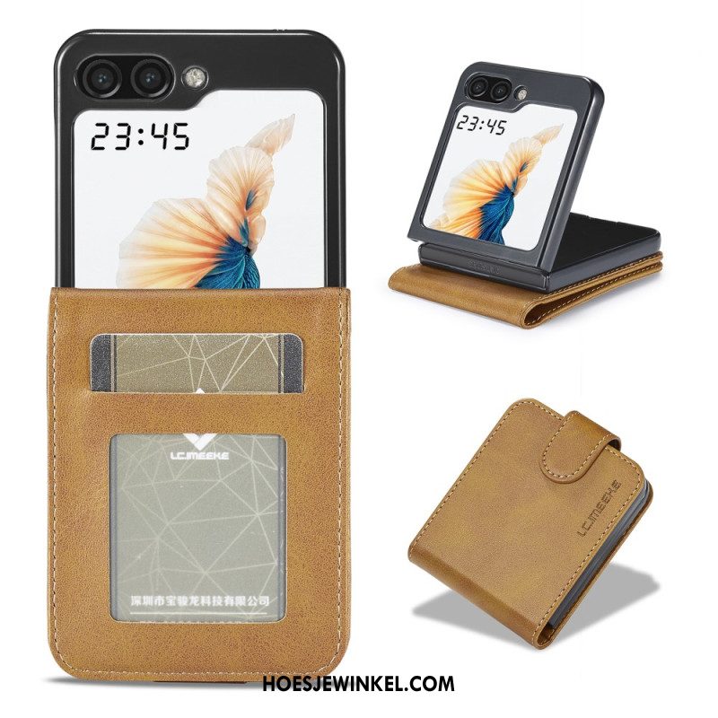 Cover Samsung Galaxy Z Flip 5 Imitatieleer Lc.imeeke Bescherming Hoesje