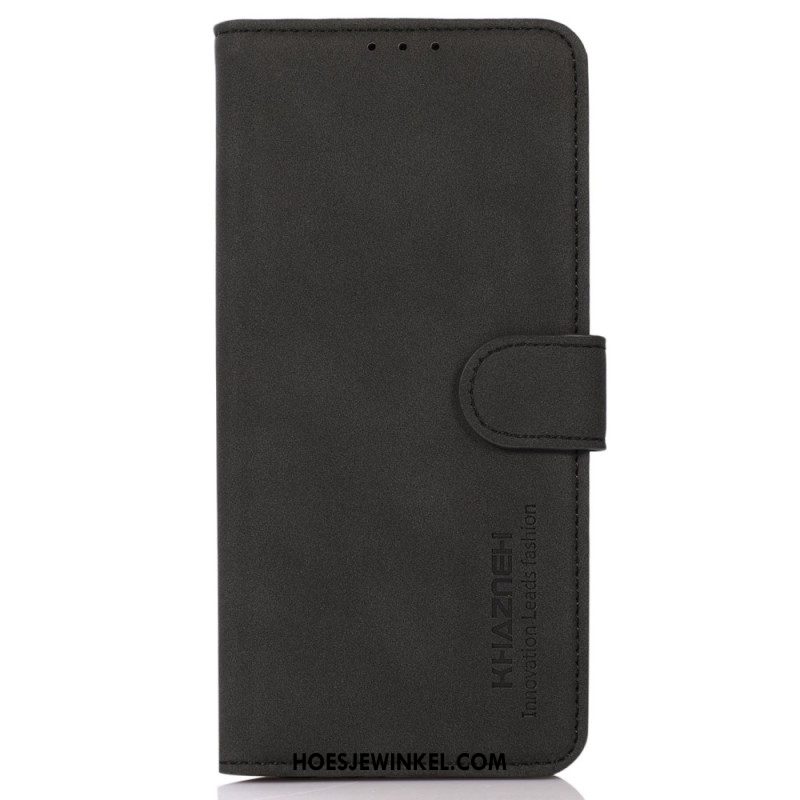 Flip Case Leren Oneplus 12 5g Khazneh Ledereffect