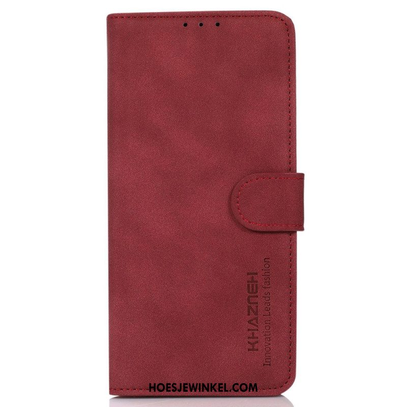 Flip Case Leren Oneplus 12 5g Khazneh Ledereffect