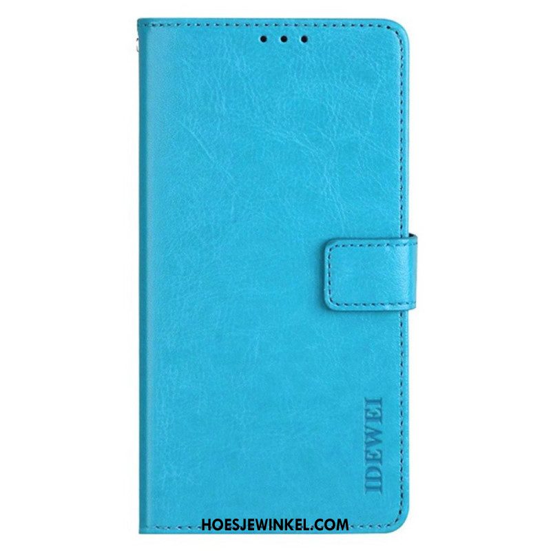 Flip Case Leren Oppo Reno 11f 5g Idewei Ledereffect