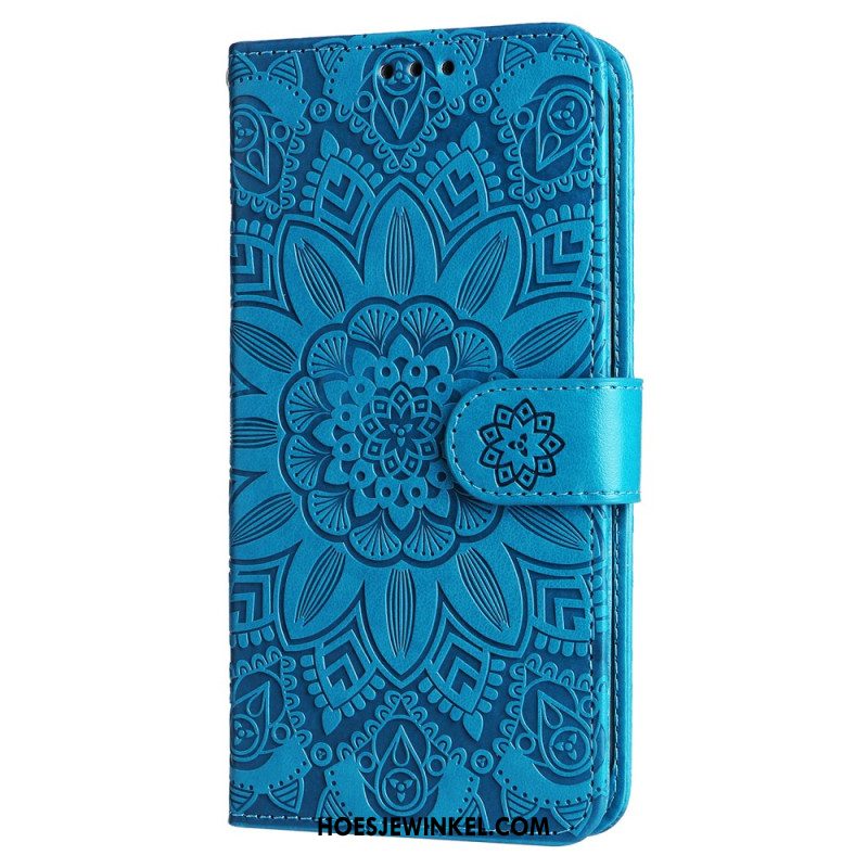 Flip Case Leren Oppo Reno 11f 5g Zonnebloem Zon