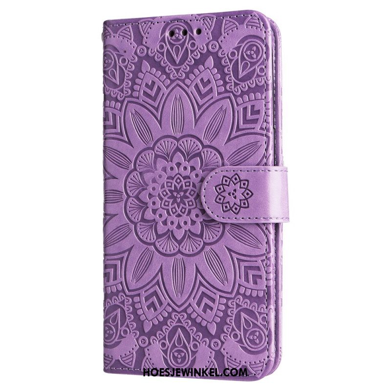 Flip Case Leren Oppo Reno 11f 5g Zonnebloem Zon