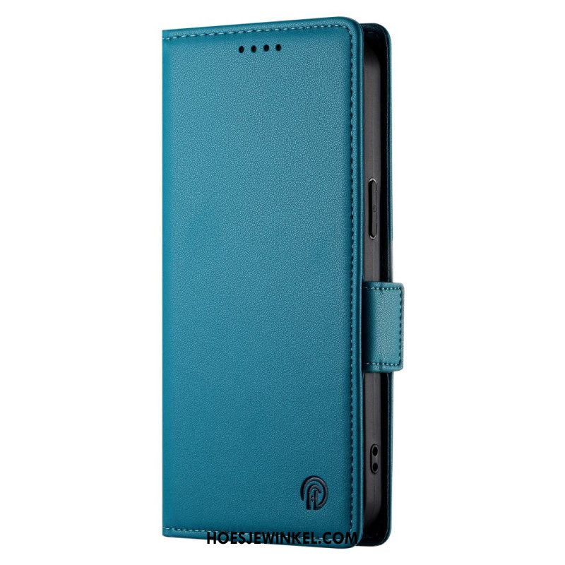 Flip Case Leren Oppo Reno 12 5g Ledereffect