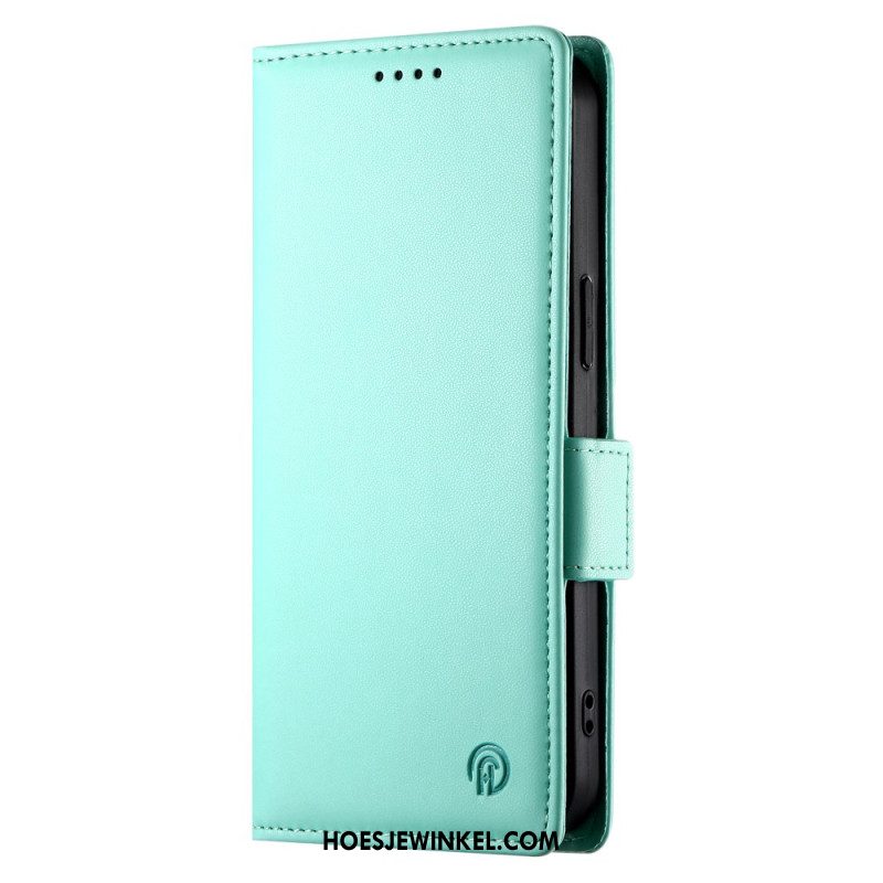 Flip Case Leren Oppo Reno 12 5g Ledereffect