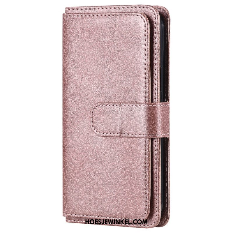 Flip Case Leren Oppo Reno 12f 5g 10 Kaarthouders