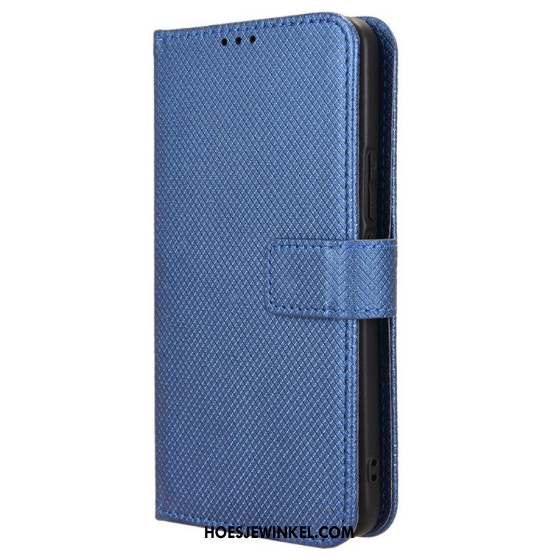 Flip Case Leren Oppo Reno 12f 5g Strappunten