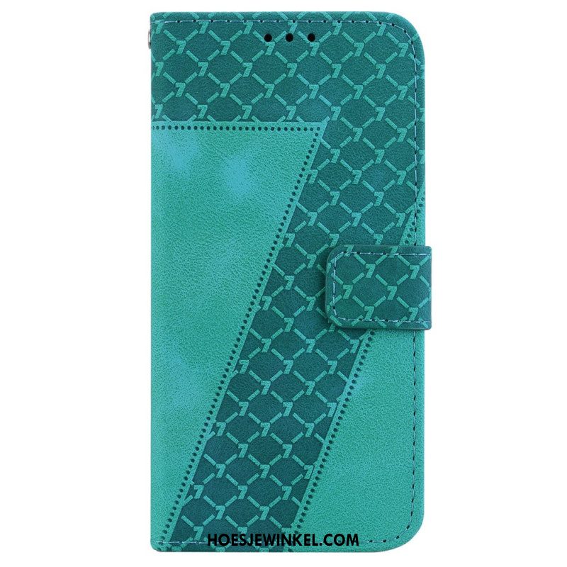 Flip Case Leren Samsung Galaxy A15 Uitvoering 7 Met Riem