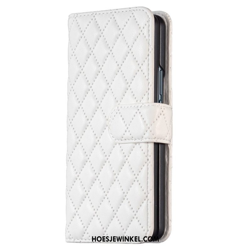 Flip Case Leren Samsung Galaxy Z Fold 6 Gewatteerd