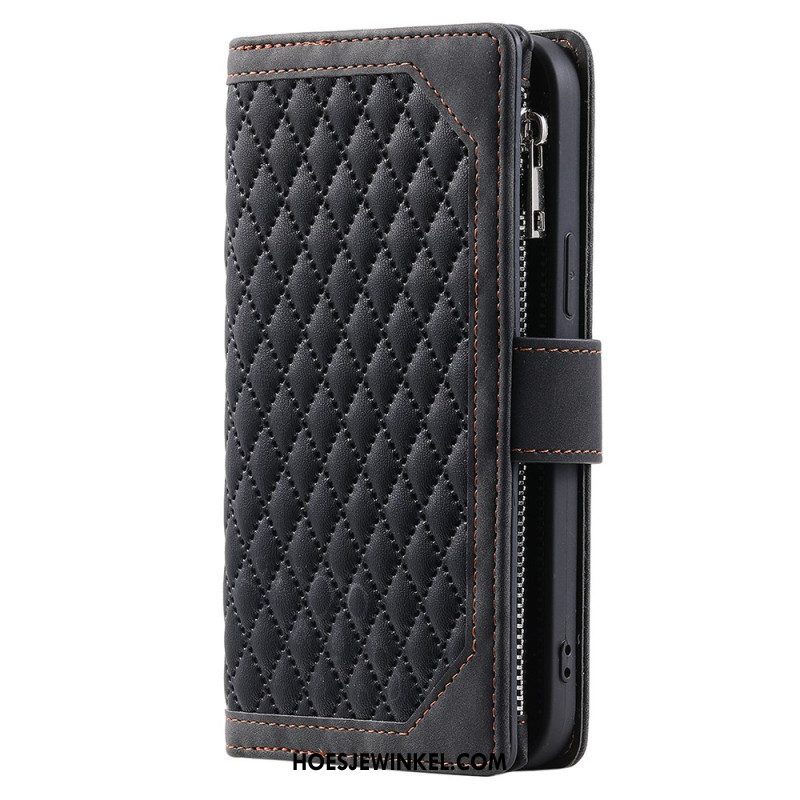 Flip Case Leren Xiaomi 14 Pro Gewatteerde Portemonnee Met Voering