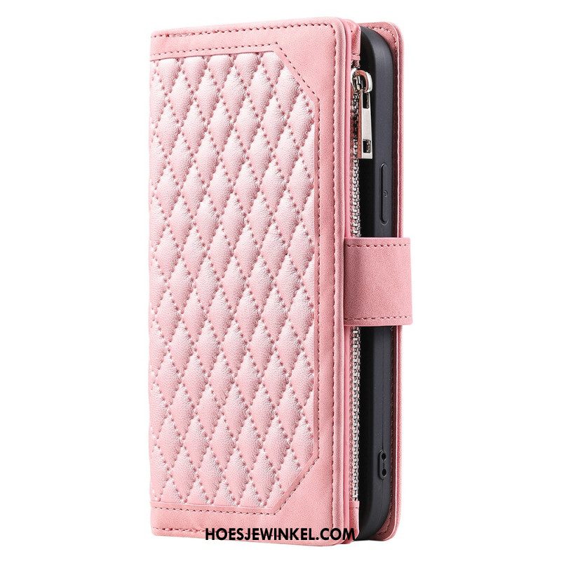 Flip Case Leren Xiaomi 14 Pro Gewatteerde Portemonnee Met Voering