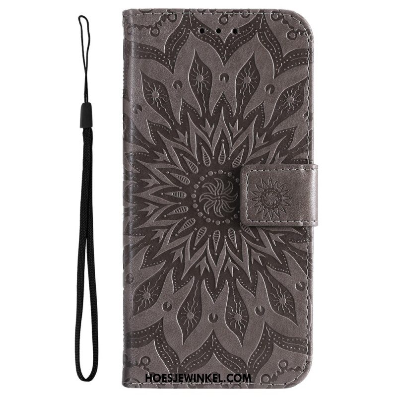 Flip Case Leren Xiaomi 14 Ultra Mandala Met Bandje