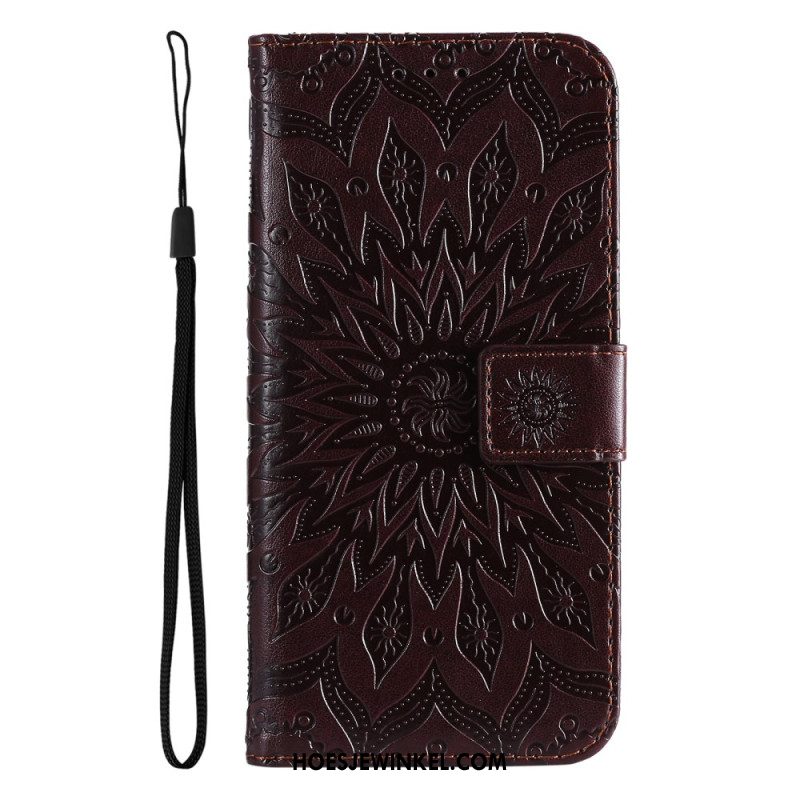 Flip Case Leren Xiaomi 14 Ultra Mandala Met Bandje