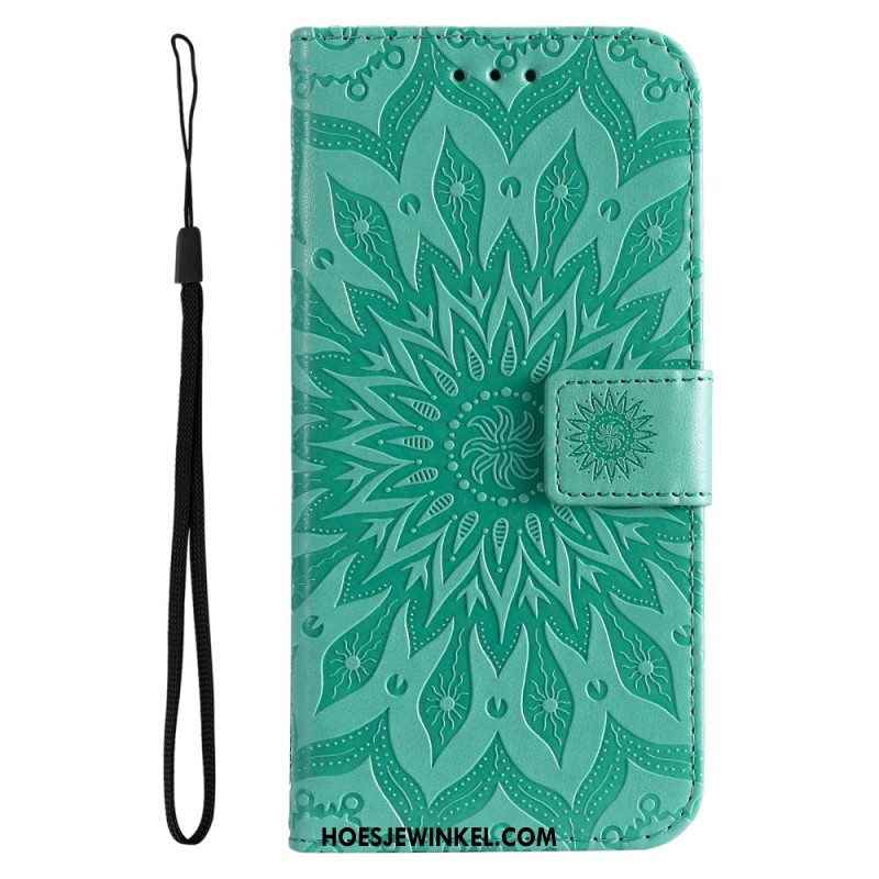 Flip Case Leren Xiaomi 14 Ultra Mandala Met Bandje