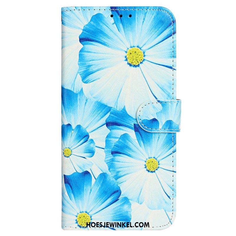 Flip Case Leren iPhone 16 Marmereffect