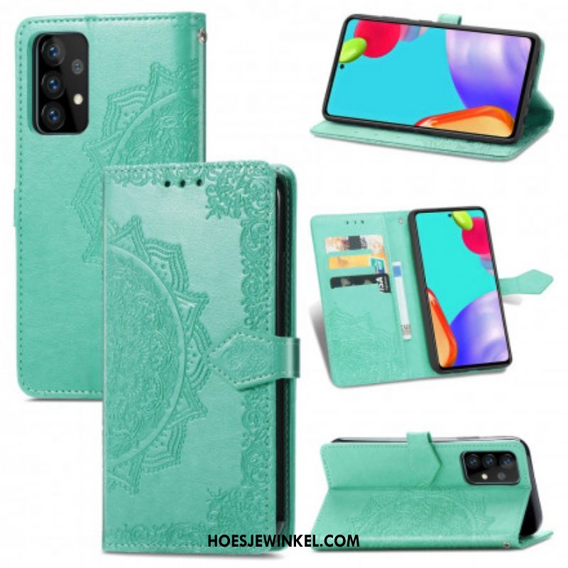 Flip Case voor Samsung Galaxy A52 4G / A52 5G / A52s 5G Mandala Middeleeuwen