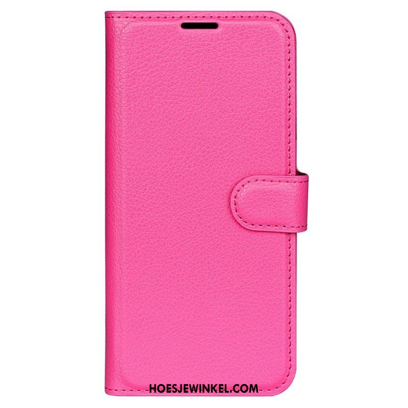 Flip Case voor Samsung Galaxy M33 5G Lychee Lederen Stijl