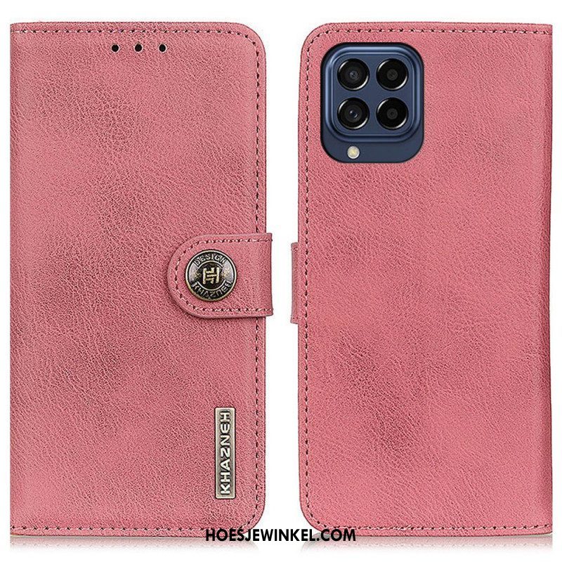 Flip Case voor Samsung Galaxy M53 5G Imitatieleer Khazneh