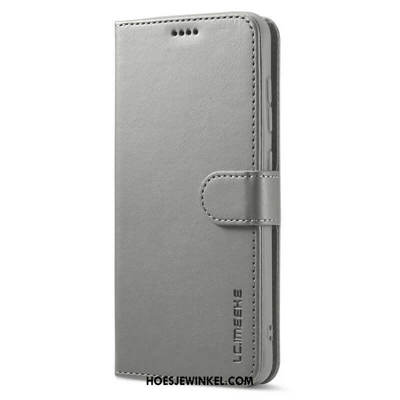 Flip Case voor Samsung Galaxy S21 FE Lc.imeeke Ledereffect