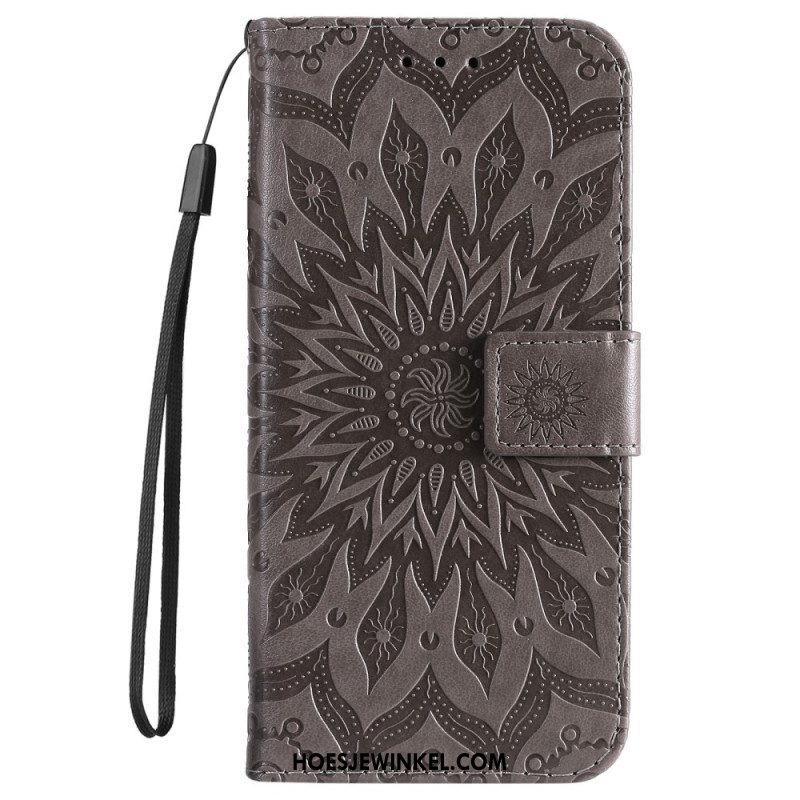 Flip Case voor Samsung Galaxy S22 Ultra 5G Zonnebloem