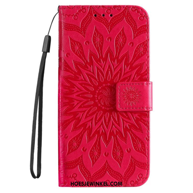 Flip Case voor Samsung Galaxy S22 Ultra 5G Zonnebloem