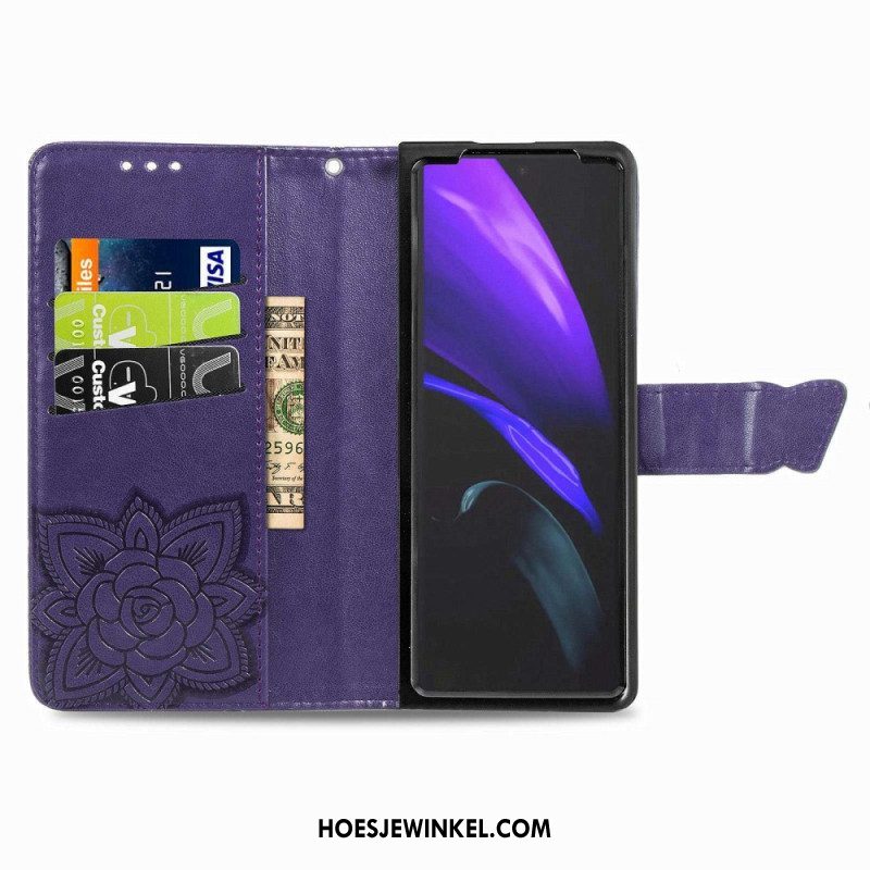 Flip Case voor Samsung Galaxy Z Fold 4 Gigantische Vlinder