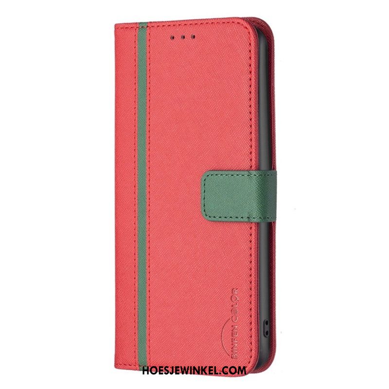 Flip Case voor Xiaomi 12 / 12X Tweekleurige Binfen-kleur