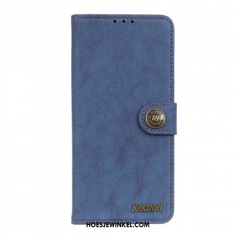 Flip Case voor Xiaomi Redmi Note 10 5G Khazneh Retro Splitleer