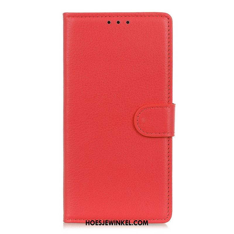 Flip Case voor Xiaomi Redmi Note 11 Pro / 11 Pro 5G Traditioneel Litchi Kunstleer