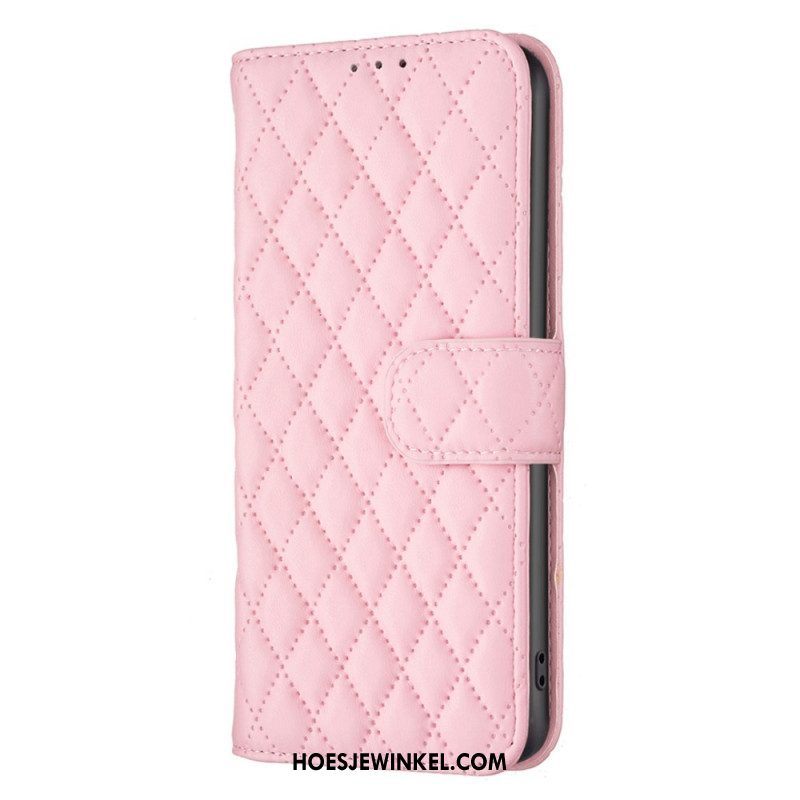 Flip Case voor iPhone 15 Plus Gewatteerd